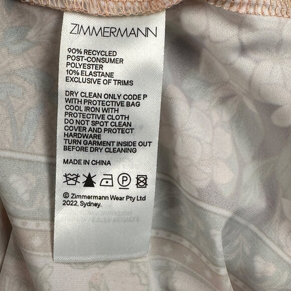 Zimmermann Womens Babydoll floral Patchwork slip Midi-Maxi dress size 2/ US 8 - Picture 6 of 16